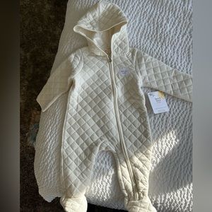 NWT organic bunting suit